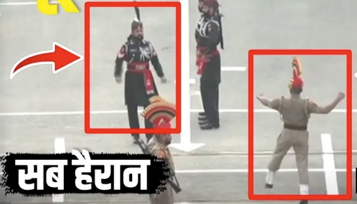 Attari Wagah Border पर भारत का शेर अचानक पूरी पाकिस्तान सेना से ऐसे भिड़ा सब देखते रह गए |