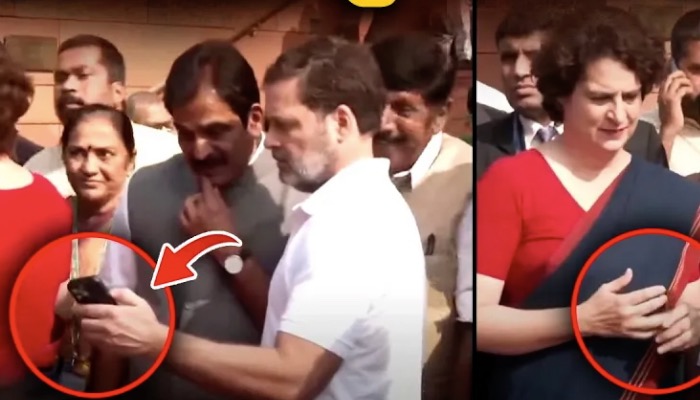 संसद के बाहर प्रियंका ने करवा दी राहुल की बेइज़्ज़ती !