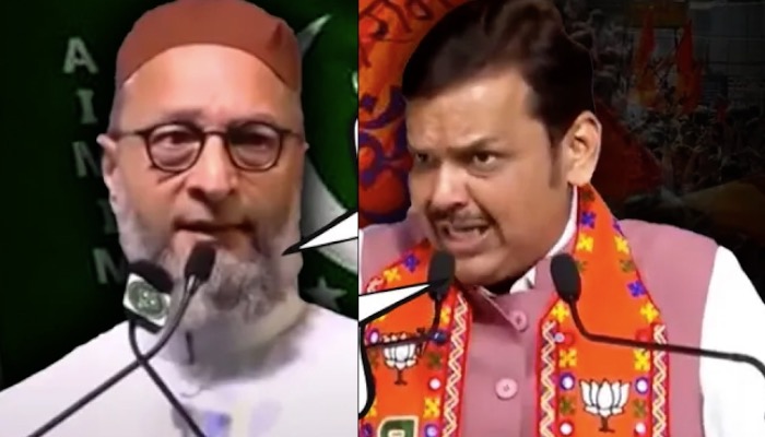 लाखों की भीड़ और भरे मंच से एक दूसरे से भिड़ गए Owaisi और Fadnavis। Maharashtra Election