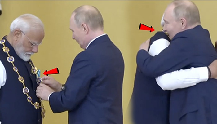 बीच भाषण Putin ने दिया PM Modi को Russia का सबसे बड़ा सम्मान | Highest Civilian Award