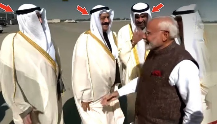 PM Modi के स्वागत के लिए लाइन लगाकर खड़े हो गए इस Muslim देश के शेख़