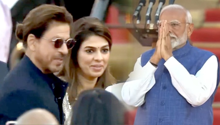 Modi के लिए Shahrukh Khan ने छोड़ दी दुश्मनी, शपथ ग्रहण में मिले गले