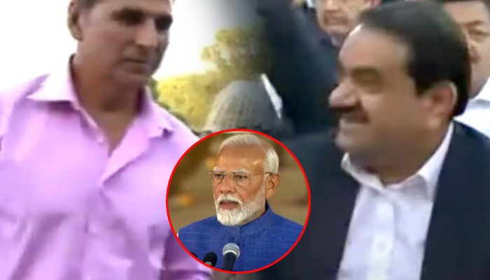 Modi के शपथ ग्रहण में पहुंच Akshay Kumar ने ऐसा क्या किया, ज़ोर -ज़ोर से हंसने लगे Gautam Adani