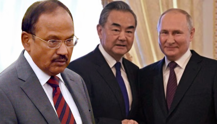 राष्ट्रीय सुरक्षा सलाहकार Ajit Doval का दोहरा कूटनीतिक मिशन: सेंट पीटर्सबर्ग में पुतिन और चीनी विदेश मंत्री वांग से मुलाकात