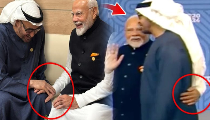 मोदी से जब मिले UAE के राष्ट्रपति, तस्वीर ने मचाया धमाल !