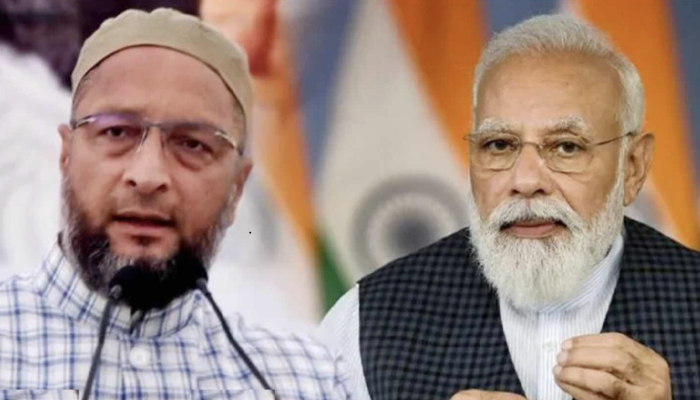 Modi की बात Owaisi को लग गई मिर्ची, देखिये कैसे चीख-चिल्ला रहे हैं