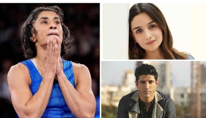 Olympics से Vinesh Phogat के बाहर होने पर क्या बोला Bollywood ?