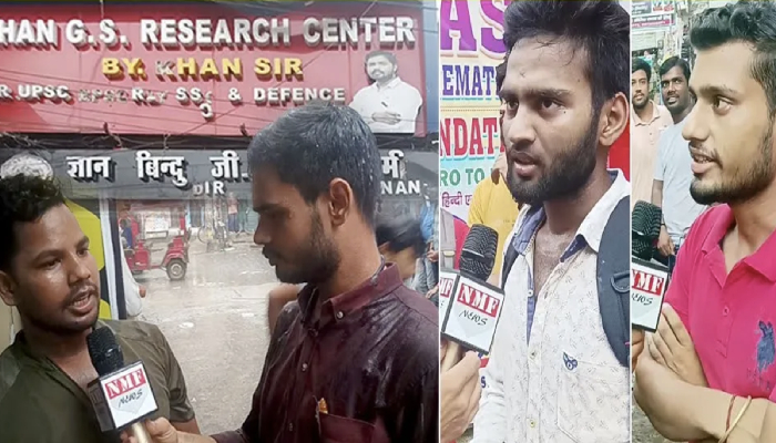 Khan Sir के कोचिंग पहुंचा बारिश में भीगते हुए Reporter, सारी सच्चाई