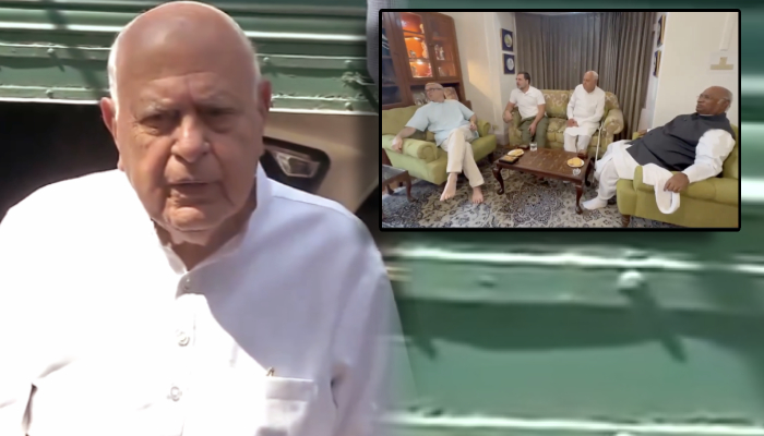 Rahul Gandhi  से मुलाक़ात के बाद बोले Farooq Abdullah ,"कांग्रेस और हम एक साथ हैं,