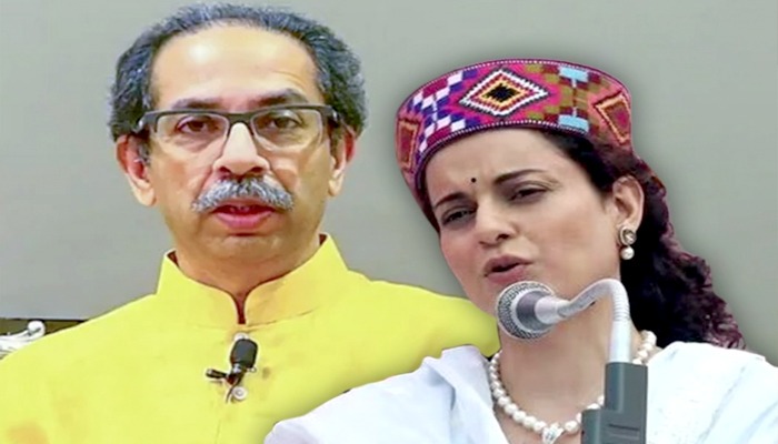 Kangana Ranaut ने Uddhav Thackeray का जिक्र कर किसे कहा - पहाड़ी थप्पड़ पड़ेगा