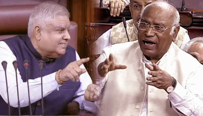 सदन में Dhankhar-Kharge के बीच जमकर हुई बहस, कांग्रेसियों को उपसभापति ने डांट दिया