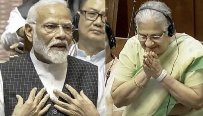 Sudha Murty ने PM Modi के सामने जोड़े हाथ, झुककर किया प्रणाम, संस्कार की हो रही तारीफ़