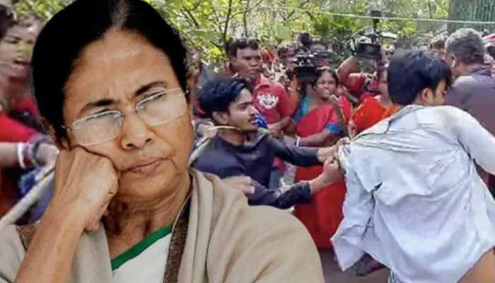 Sandeshkhali की महिलाओं ने TMC नेताओं को दौड़ा दौड़ाकर पीटा,  फंसी ममता!। Kadak baat।